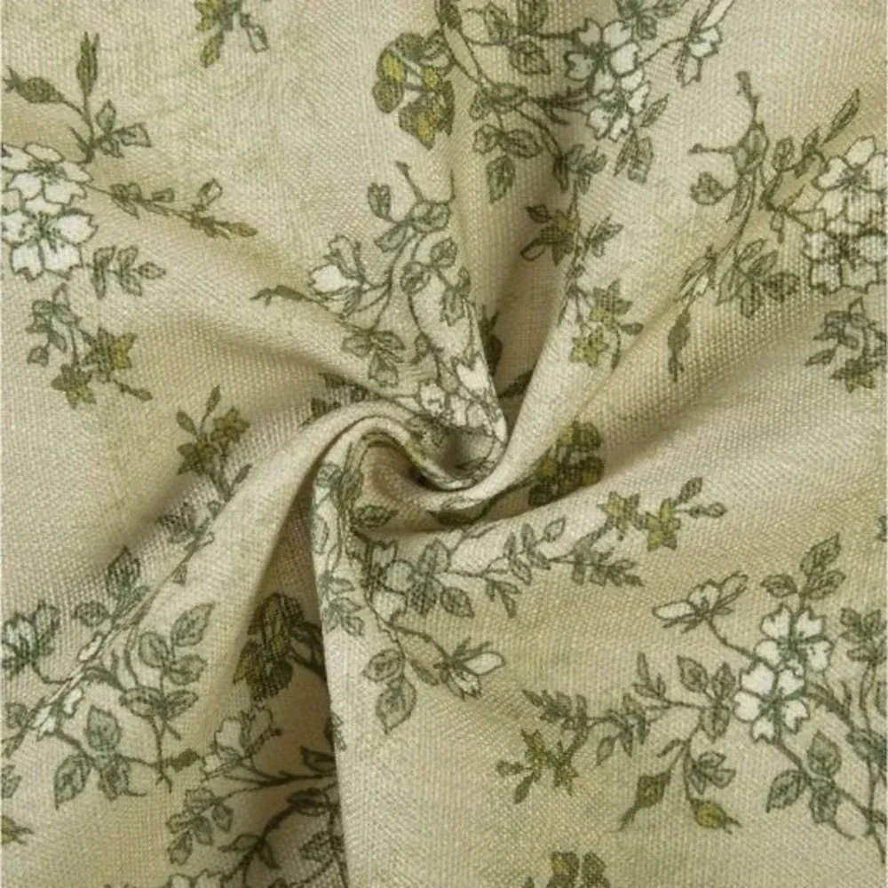 TWOPAGES Sara Le Print Linen Drapery Pleated SL-J4 Vintage Linen Set 2-26